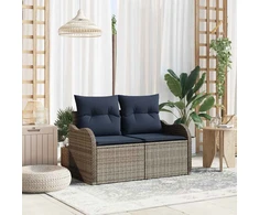 Sodo sofa su pagalve su saugykla 121 x 62 x 69 cm poliratanas
