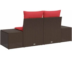 Sodo sofa su pagalve su saugykla 184 x 62 x 69 cm poliratanas