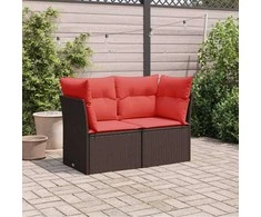 | Sodo sofa | su pagalve Ruda 124 x 62 x 69 cm Poli ratanas