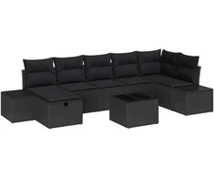 Sofos komplektas su pagalve 8 pcs poliratanas