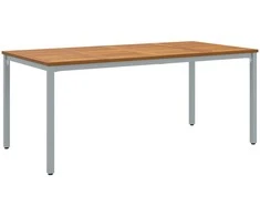 Lauko stalas Natūrali ir pilka 180 x 90 x 75 cm