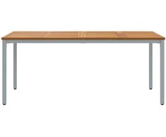 Lauko stalas Natūrali ir pilka 180 x 90 x 75 cm
