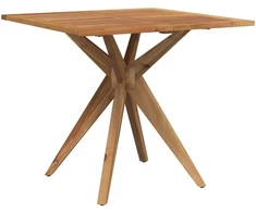 Sodo stalas, 85x85x75cm, akacijos medienos masyvas, kvadratinis