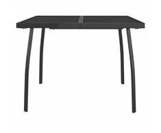 Sodo stalas, antracito, 100x100x72cm, plienas, tinklelis
