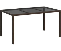 Sodo stalas Ruda 150 x 90 x 75 cm poliratanas