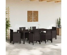 Sodo stalas Ruda 200 x 100 x 73 cm poliratanas