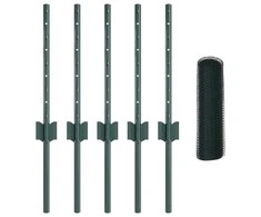 Suvirinto vielos tvoros 10 x 0,4 m PVC dengtas plienas Žalia