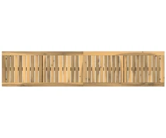 Sodo suolas 161 x 35 x 45 cm Kietos akacijos mediena