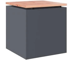 Sodo suolas Antracitas 40 x 40 x 43 cm Plienas