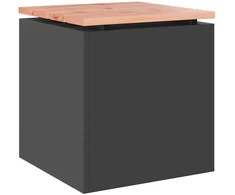 Sodo suolas Juoda 40 x 40 x 43 cm Plienas
