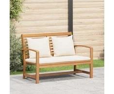 suoliukas Ruda ir grietinėlė 110 x 66 x 76 cm Kieto teka medžio