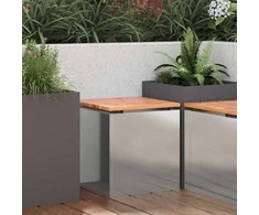 Sodo suolas Sidabro 40 x 40 x 43 cm Galvanizuotas plienas