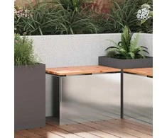 Sodo suolas Sidabro 60 x 40 x 43 cm Nerūdijantis plienas