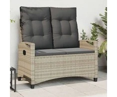Sodo suolas su pagalve 105 x 60 x 112 cm plienas
