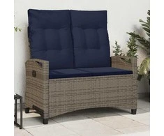 Sodo suolas su pagalve 105 x 60 x 112 cm plienas