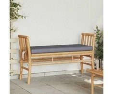 Sodo suolas su pagalve Ruda 110 x 38 x 65cm bambukas