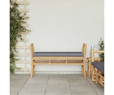 Sodo suolas su pagalve Ruda 110 x 38 x 65cm bambukas