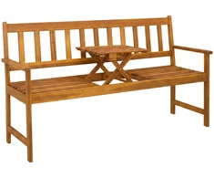 Sodo suolelis 158 x 55 x 89 cm Kietos akacijos mediena Natūrali