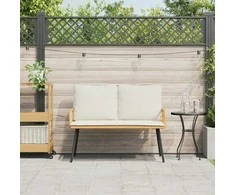 Sodo suolas su pagalve Gamta 114 x 64 x 90cm Plienas