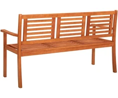 Sodo suoliukas, 150 cm, trivietis, eukalipto medienos masyvas