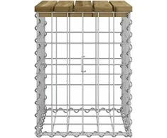 Sodo suoliukas, 33x31x42cm, impregnuota pušis, gabiono dizaino