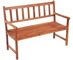 Sodo suoliukas su pagalvėle, 120cm, akacijos medienos masyvas