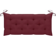 Sodo suoliukas su pagalvėle, 120cm, bambukas (41504+314953)