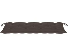 Sodo suoliukas su pagalvėle, 120cm, bambukas (41504+314952)