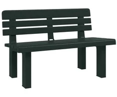 Sodo suoliukas, žalios spalvos, 110x52x71cm, polipropilenas