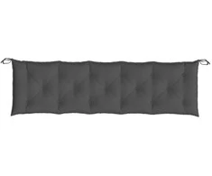 Sodo suoliuko pagalvėlė, antracito spalvos, 180x50x7cm, audinys