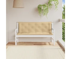 Sodo suoliuko pagalvėlės, 2vnt., smėlio, 150x50x7cm, audinys