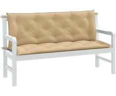 Sodo suoliuko pagalvėlės, 2vnt., smėlio, 150x50x7cm, audinys