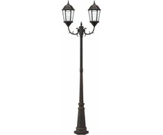 Sodo šviesa Bronzinė 68 x 20 x 235 cm Aliuminis ir stiklas