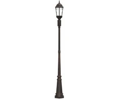 Sodo šviesa Bronzinė 68 x 20 x 235 cm Aliuminis ir stiklas