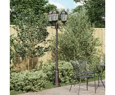Sodo šviesa Bronzinė 61 x 53 x 235 cm Aliuminis ir stiklas