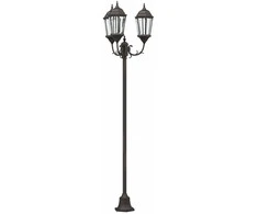 Sodo šviesa Bronzinė 57 x 49 x 241 cm Aliuminis ir stiklas
