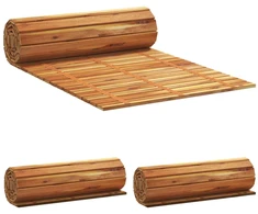 Sodo takas 3 vnt. Natūrali 200 x 50 cm Kietos akacijos mediena
