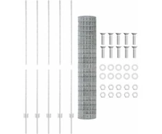 Euro tvoros su stulpu 10 x 1,6 m Galvanizuotas plienas