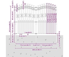 Sodo tvora KAMPEN 240 x 228 cm Mesh Balta