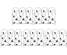 Sodo tvora 5 pcs Juoda Plienas