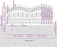 Sodo tvora KAMPEN 240 x 140 cm Mesh Pilka