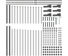 Sodo tvora 7 pcs Pilka 170 x 215 cm