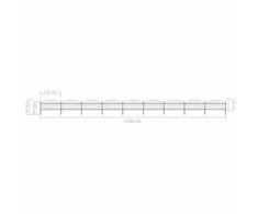 Sodo tvora su iečių viršug., juoda, (1-1,25)x15,3m, plienas