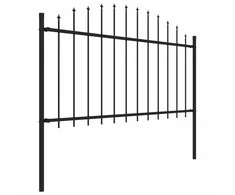 Sodo tvora su iečių viršug., juoda, (1,25-1,5)x15,3m, plienas