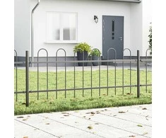 Sodo tvora 3 pcs Pilka 5,1 x 0,6 m Miltelinis plienas