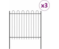 Sodo tvora 3 pcs Pilka 5,1 x 1,5 m Miltelinis plienas
