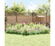 Sodo tvora su kuoliukais 12 pcs 115 x 50 cm Mesh Sidabrinė