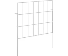 Sodo tvora su kuoliukais 12 pcs 35 x 30 cm Mesh Sidabrinė