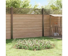 Sodo tvora su kuoliukais 12 pcs 55 x 30 cm Mesh Sidabrinė