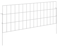 Sodo tvora su kuoliukais 12 vnt. 75 x 30 cm Sidabrinė